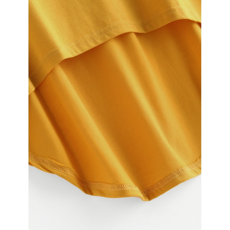Damen Sporttop Ärmellos Dekorativer Cut-Out Asymmetrisch