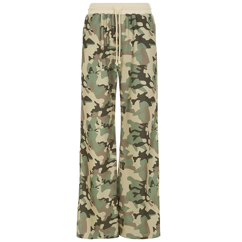 Herren Camouflage Hoodie Langarm Sweatshirt Hose Set