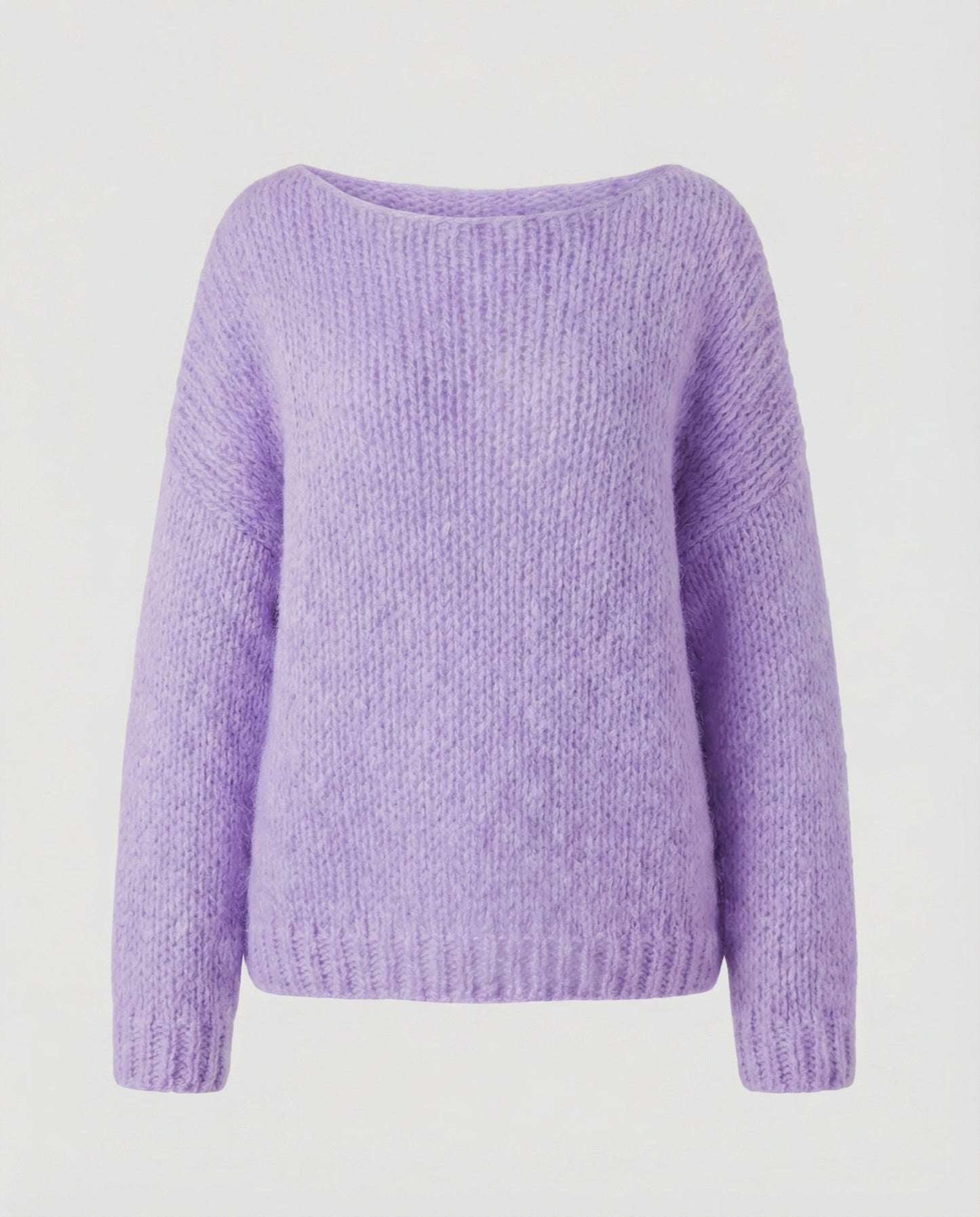 Damen Oversized Pullover U-Ausschnitt