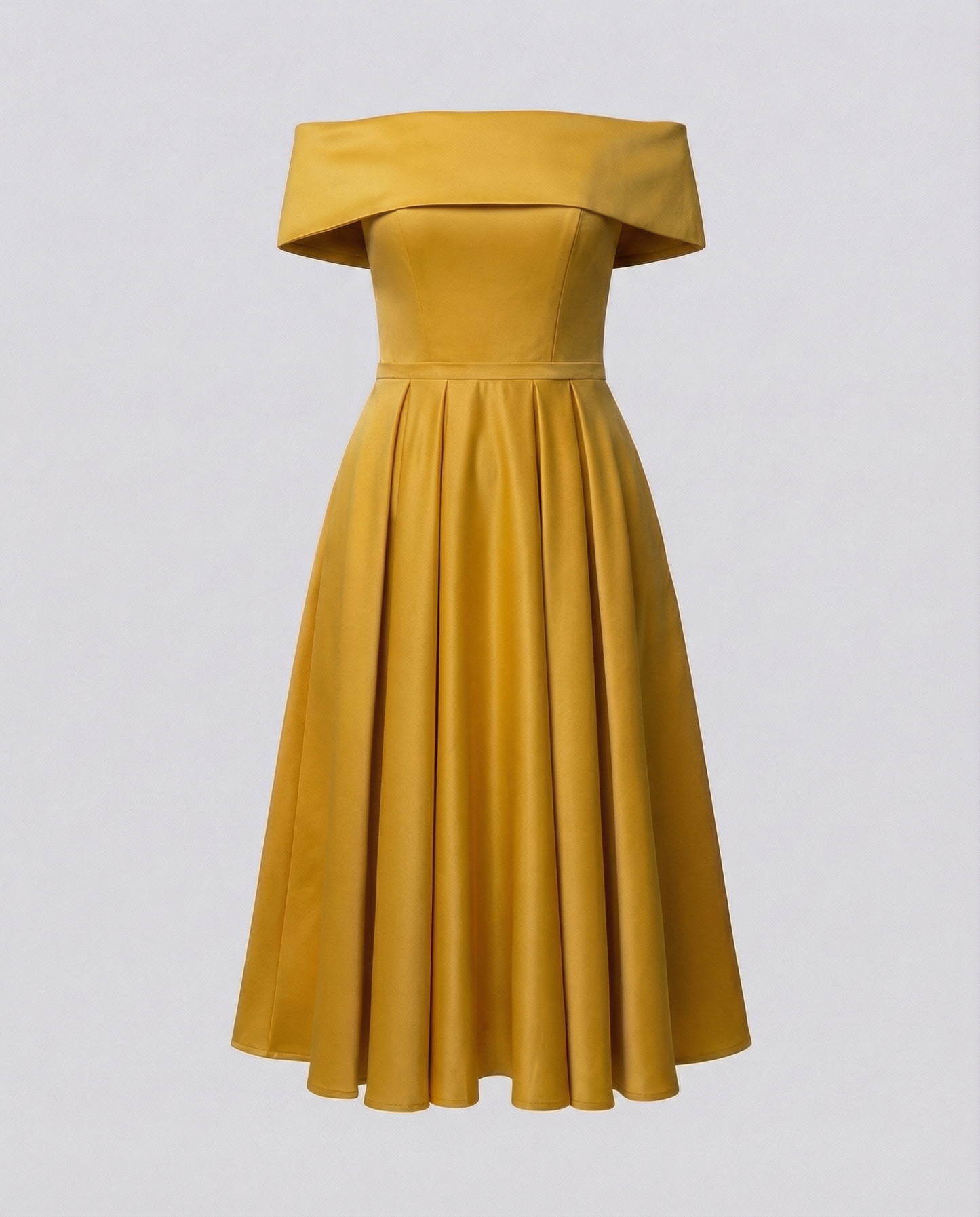 Damen Satin Partykleid Trägerlos