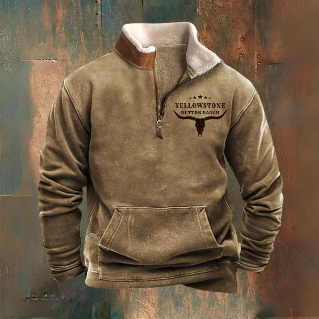 Herren Halbreißverschlussjacke Herbst Winter - Norvielle
