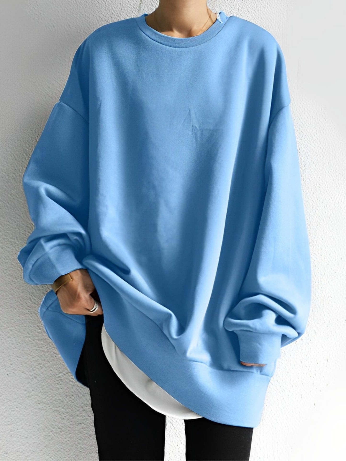 Damen Oversized Pullover Lockere Passform