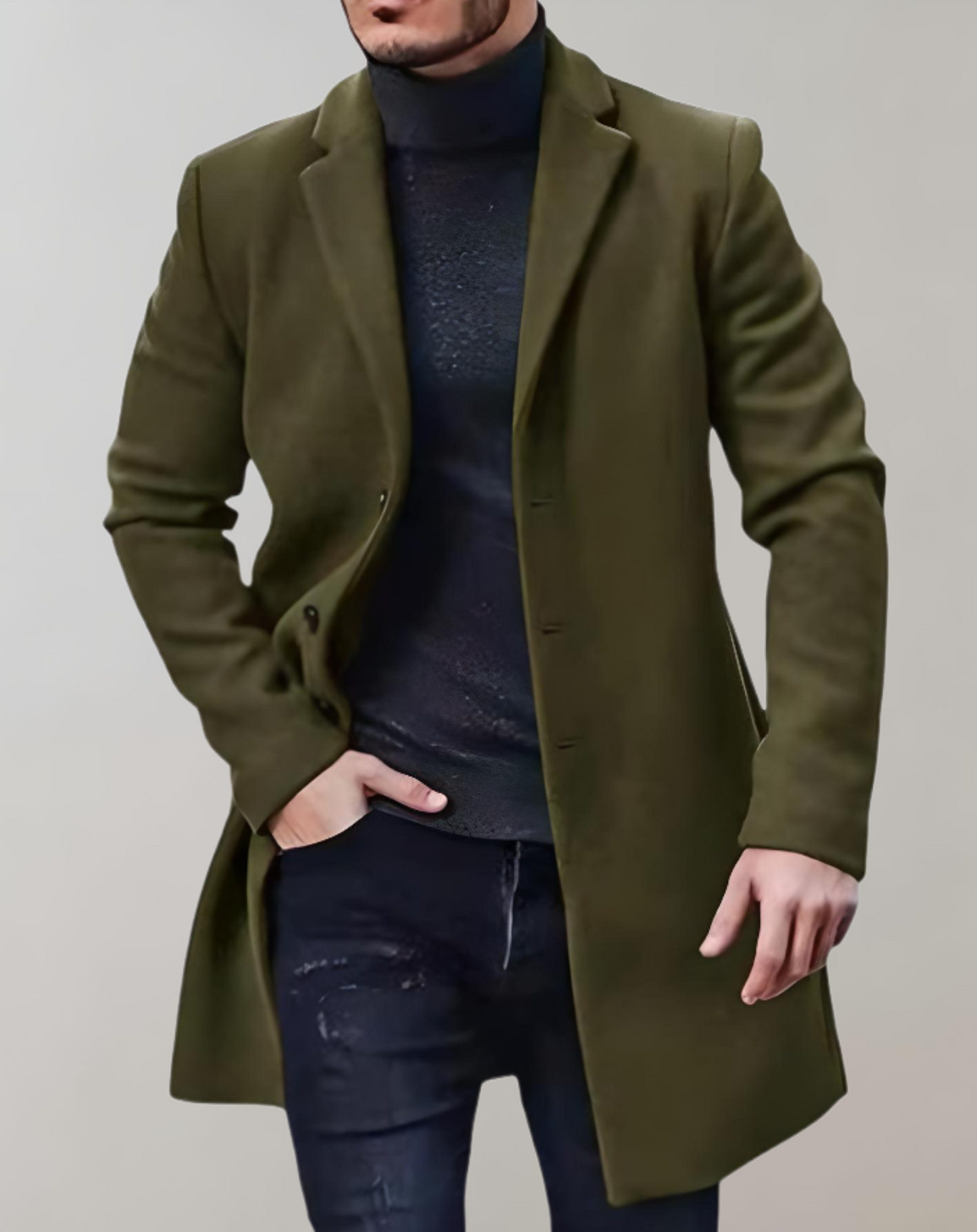 Herren Mantel Klassisch Elegantes Design