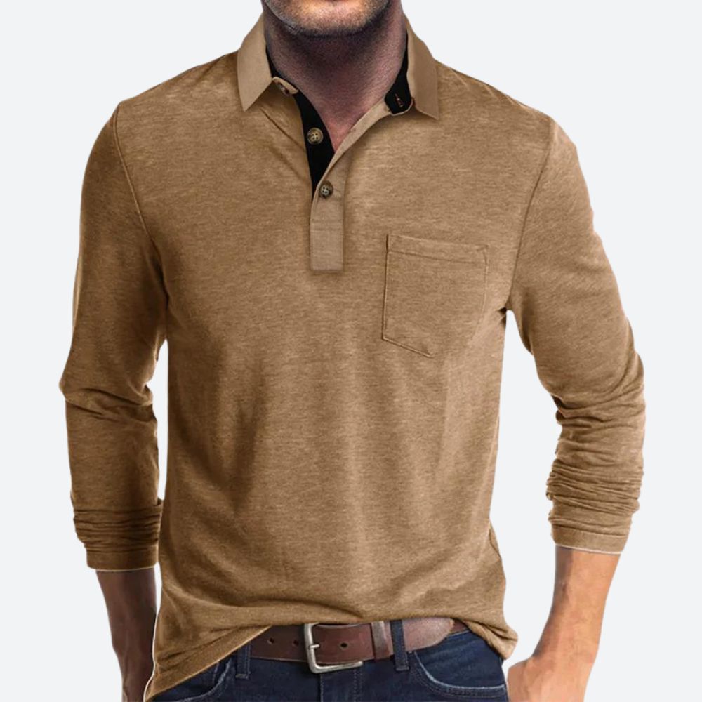 Norvielle Herren Poloshirt Klassisch Weiß