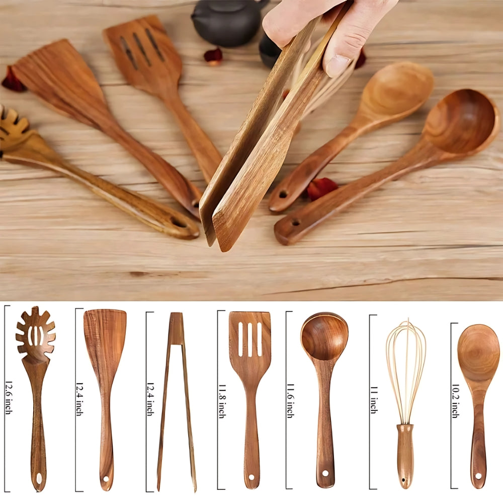 Holz Kochlöffel Set 7-teilig