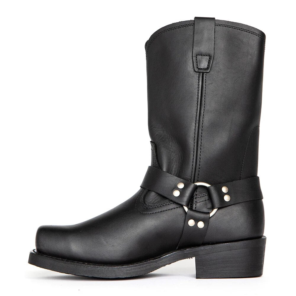 Robuste Bikerstiefel mit eckiger Spitze für Abenteuer 1