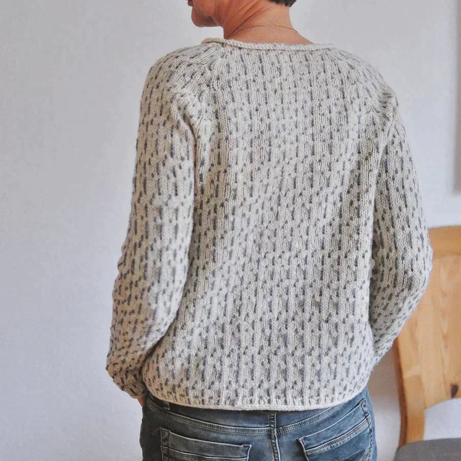 Damen Strickpullover Lockerer Passform