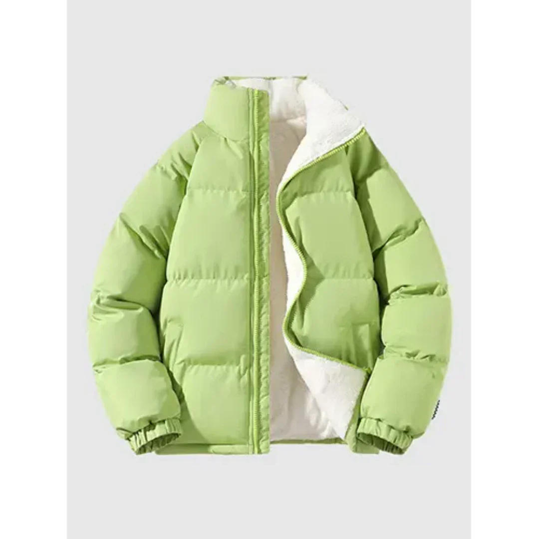 Herren Winterjacke Stehkragen Fleecefutter