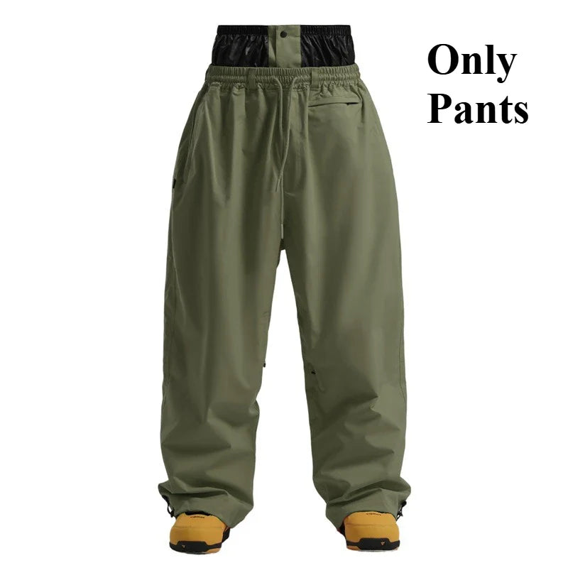 Herrenhose Lockere Fit Weite Beinform Mit Taschen