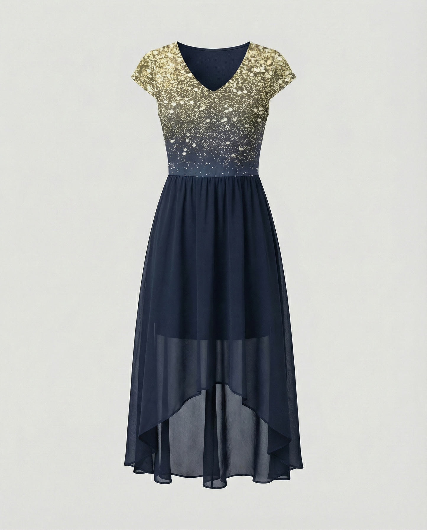 Elegantes Damen Chiffon Partykleid