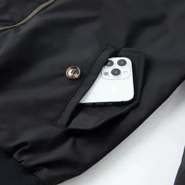 Herren Bomberjacke Karomuster Futter