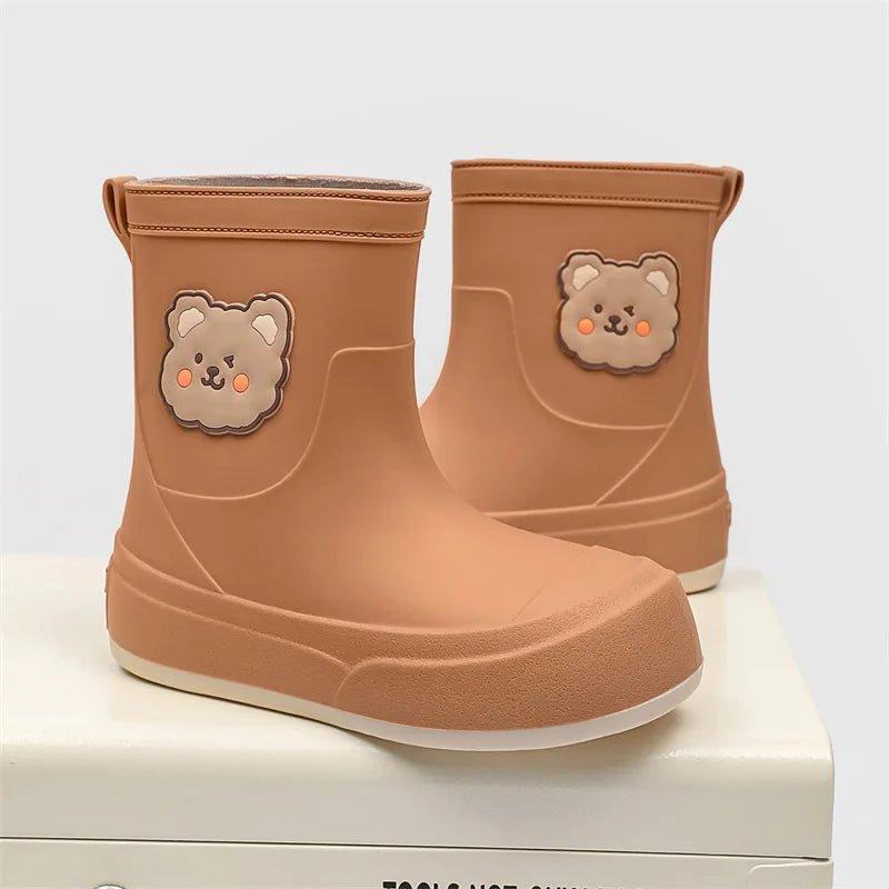 Gummiregenstiefel Wasserdicht Knöchellang Bärenmotiv