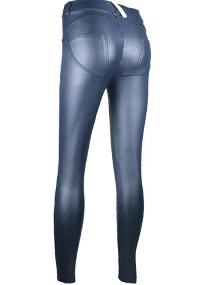 Norvielle Damen Skinny Jeans Stretch Nahtlos
