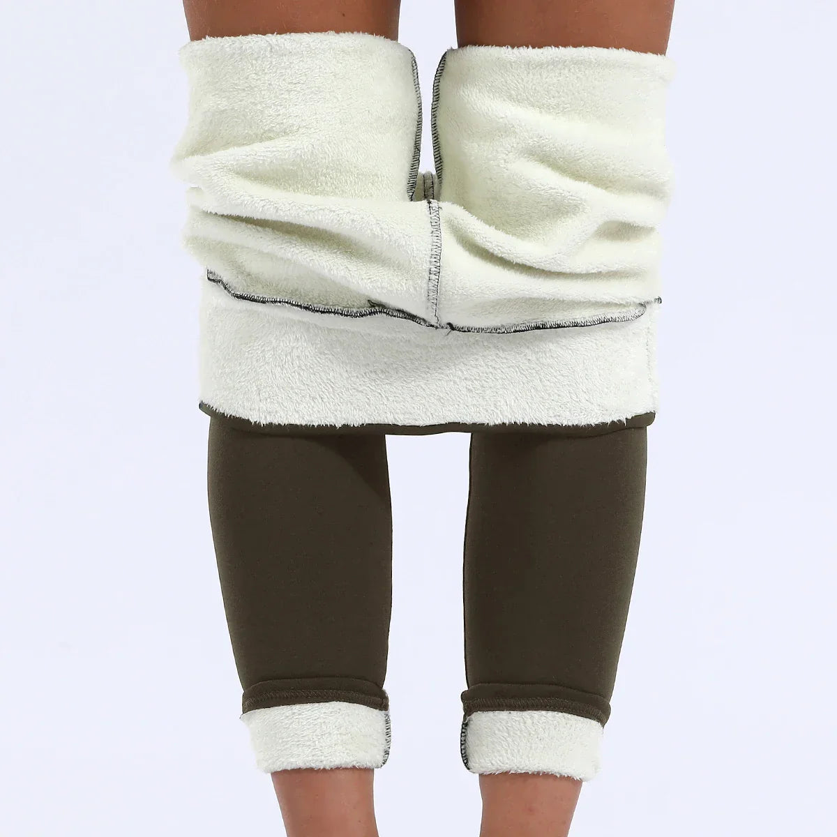 Damen Thermo Winterleggings Hohe Taille