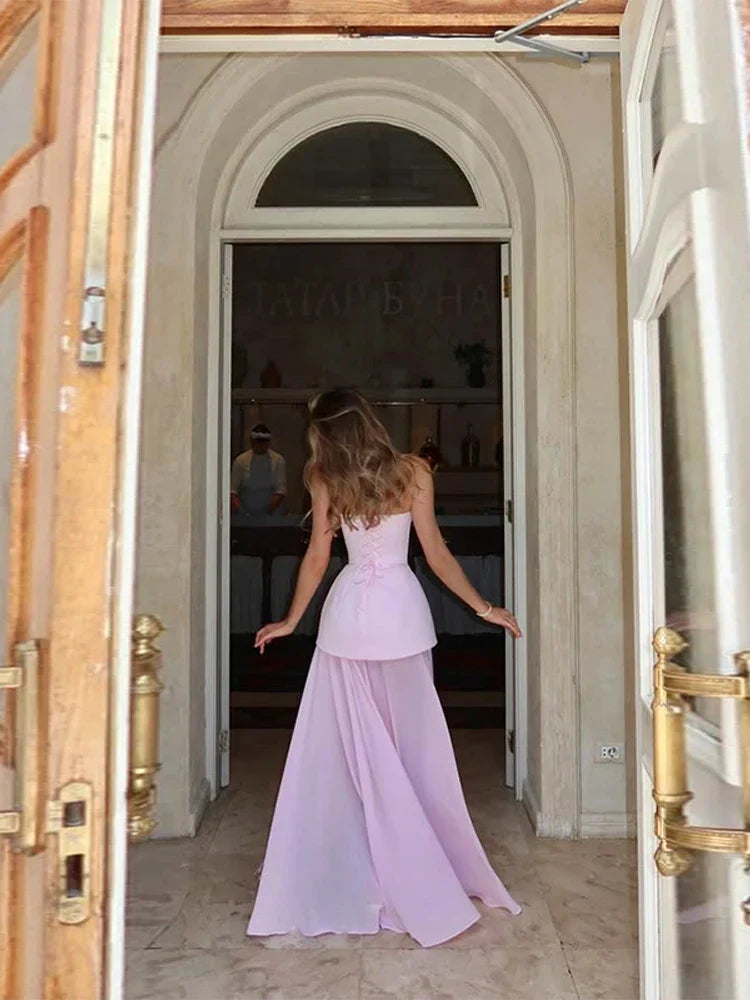 Damenkleid Hochzeitsgäste Herz-Ausschnitt