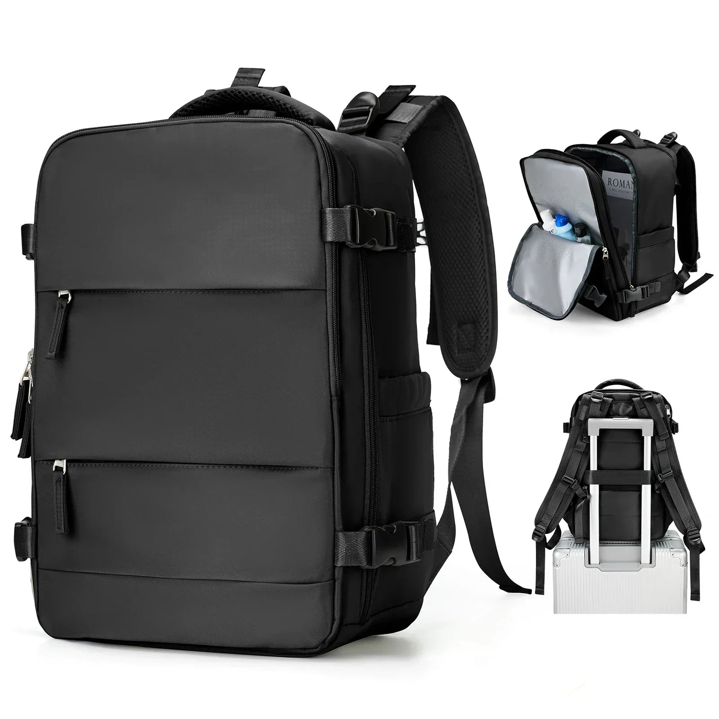 Reiserucksack Wasserdicht 15,6 Laptopfach Große Kapazität