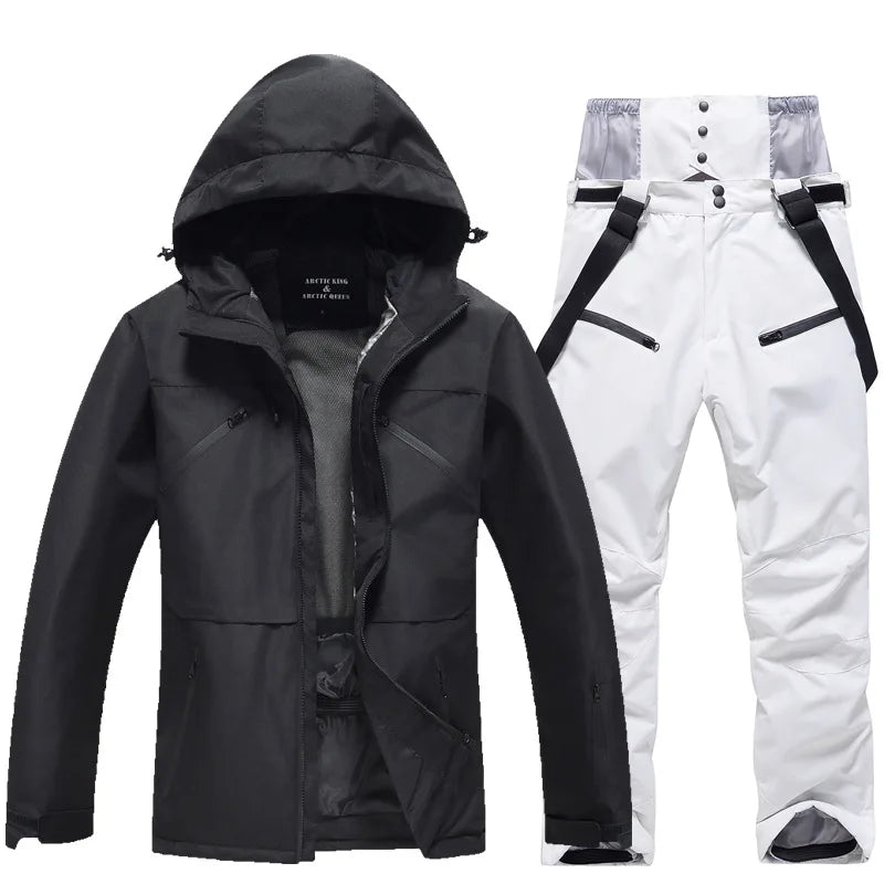 Unisex Skianzug 2-teilig Wasserdicht Funktionstil