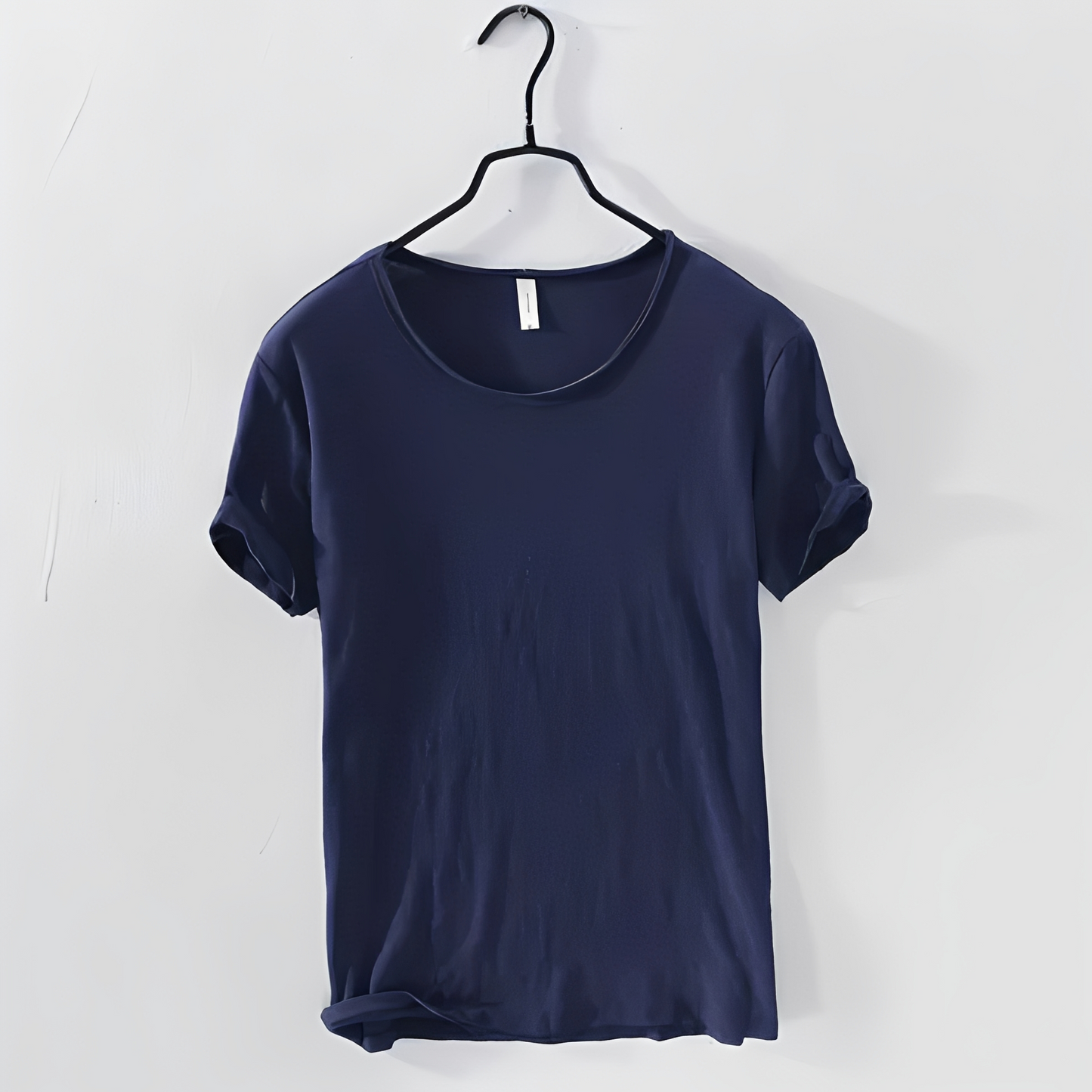 Herren Sommer T-Shirt Klassisch Baumwolle Weiß