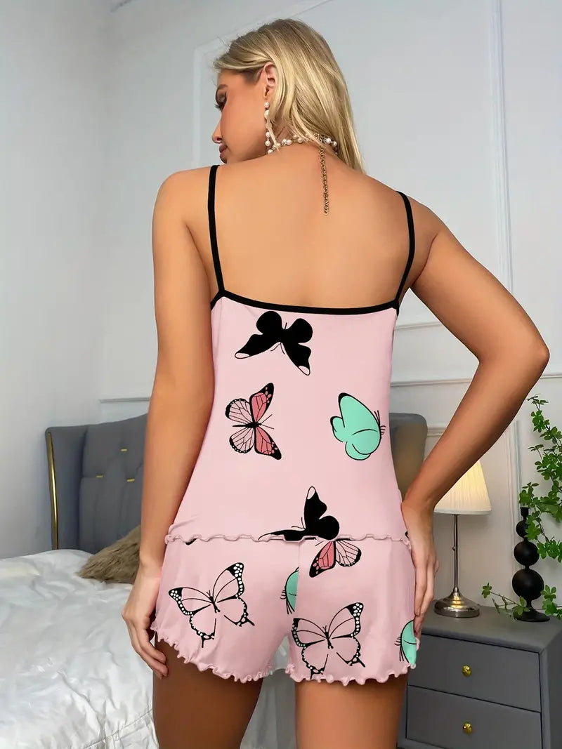 Damen Pyjama Set Luftig