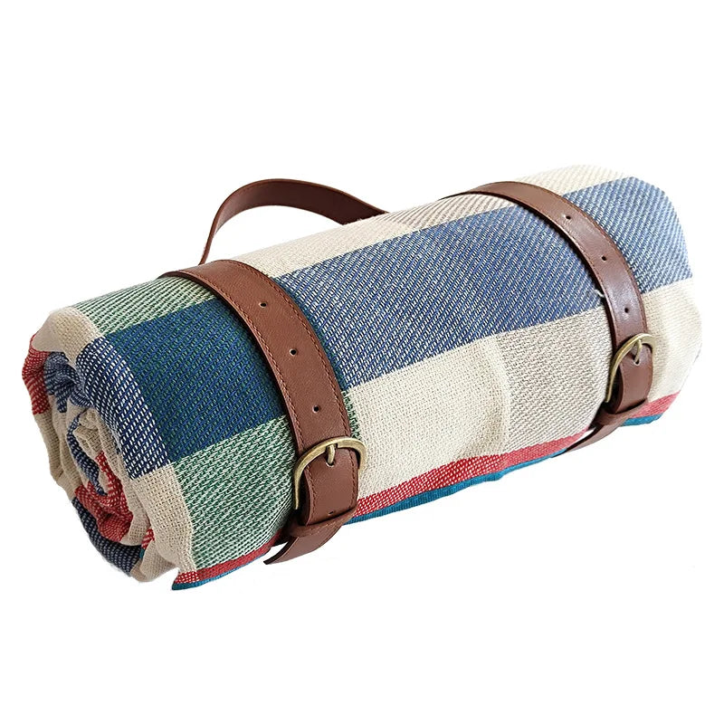 Wasserdichte Picknickdecke Kariert mit Tragegurt
