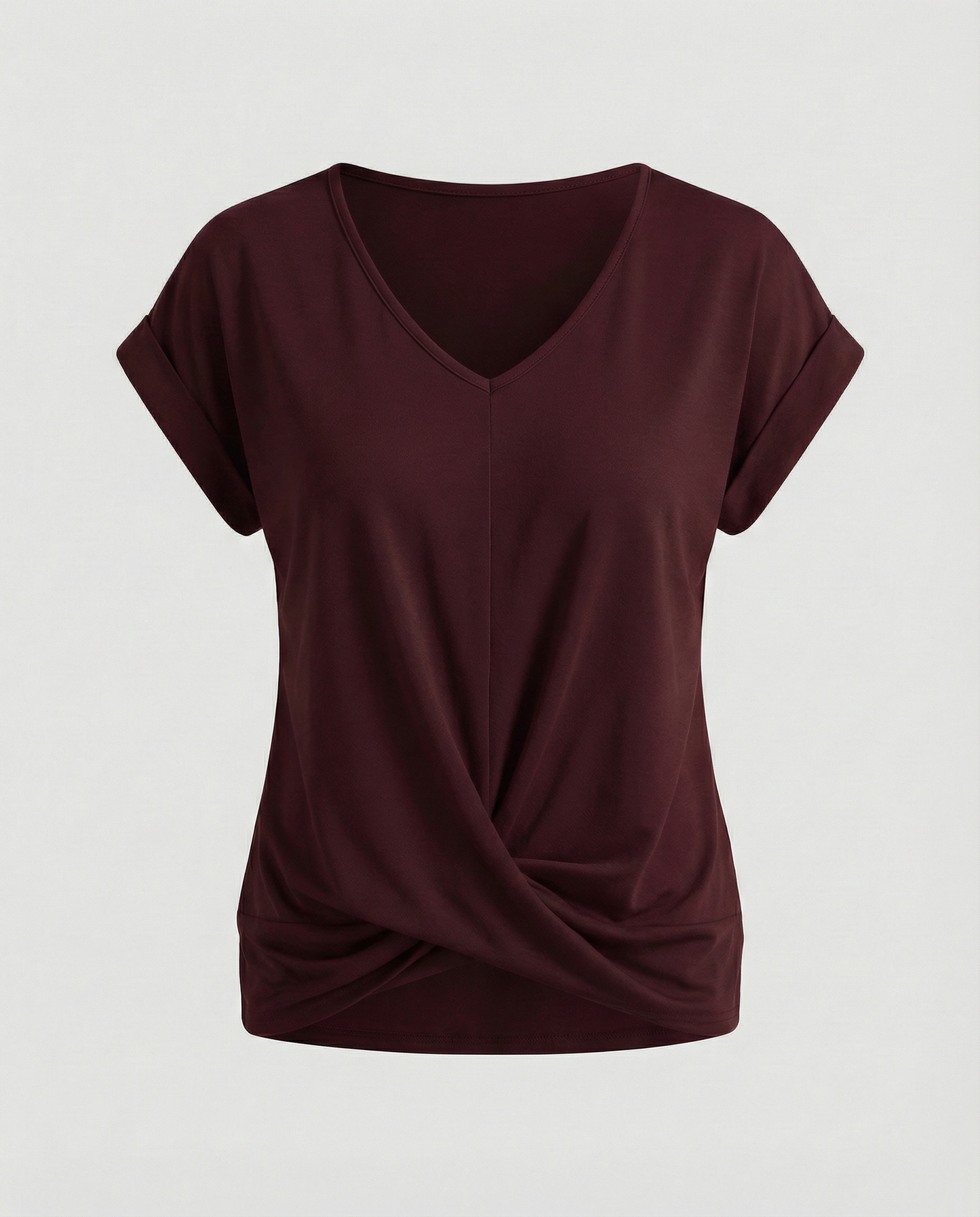 Damen Bluse V-Ausschnitt Elegantes Design