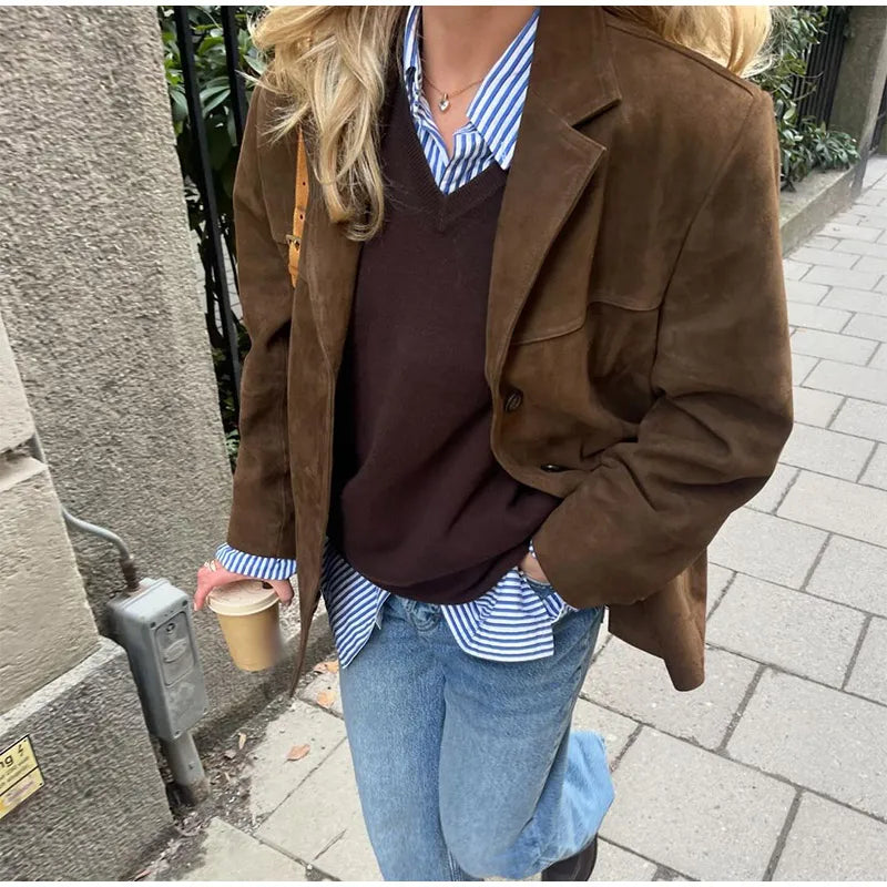 Elegante e Wildlederjacke