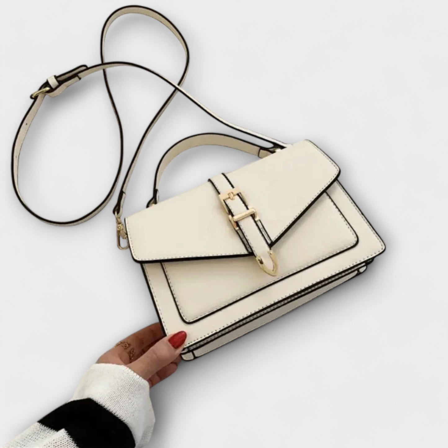Damen Schultertasche Klassisch Elegantes Leder