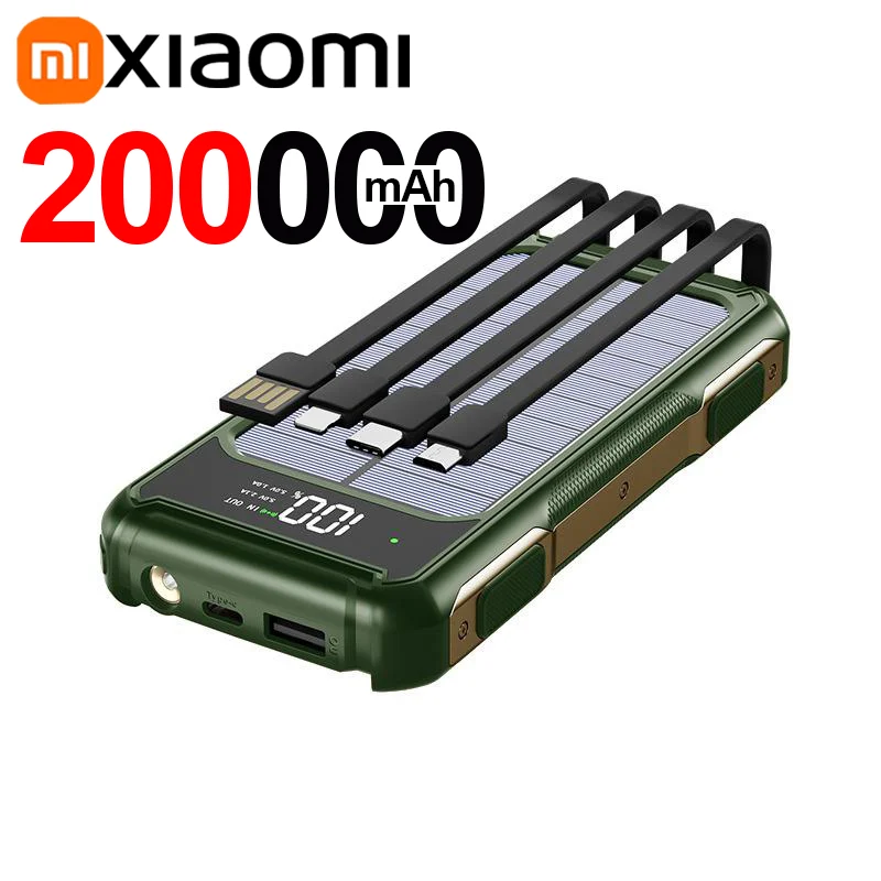 Voltora Powerbank 20.000mAh 4-in-1 Kabel Schnellladung LED