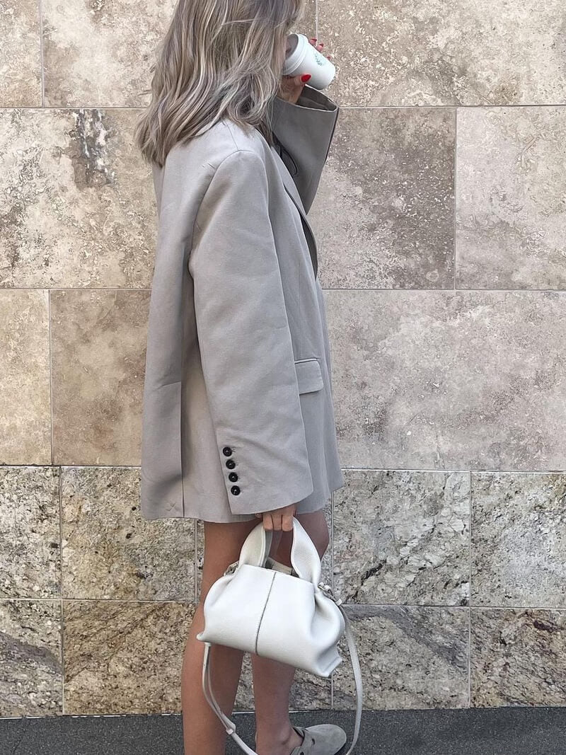 Kunstledertasche Damen Minimalistisch