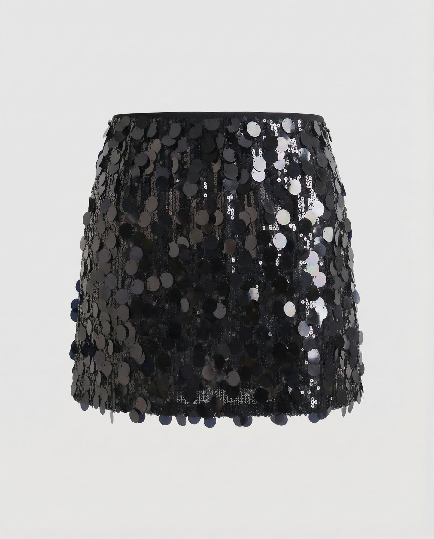 Norvielle Damen Minirock Pailletten Elegant