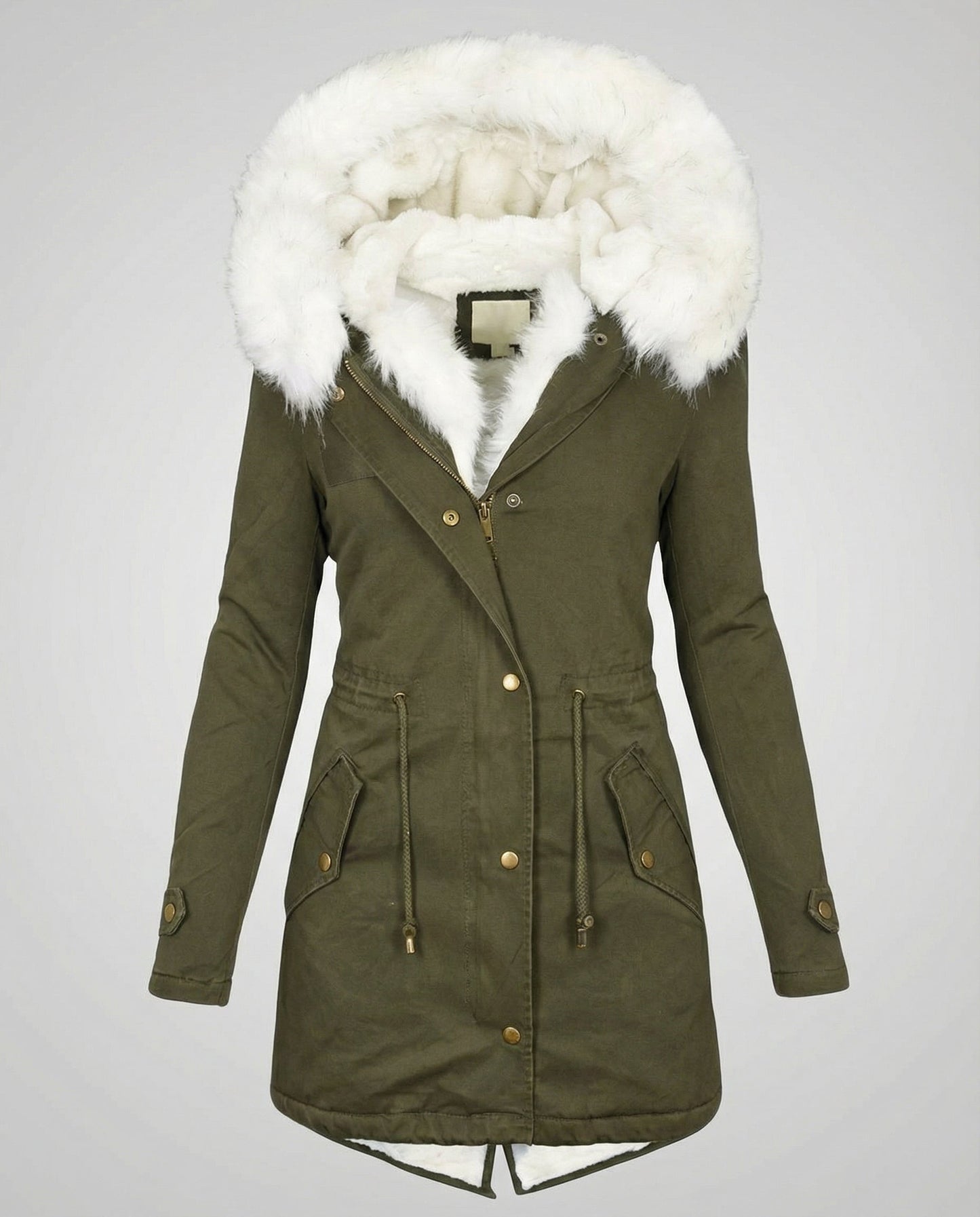 Damen Winterjacke Mittellang Warm