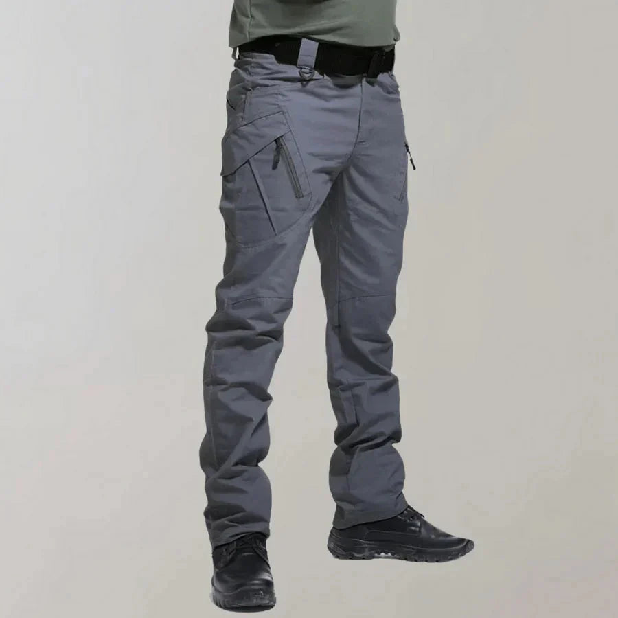 Taktische Hose | Elastisch | Gerade geschnittenes Bein | Cargohose | Herren-Grau-M-Chaps Herrenmode