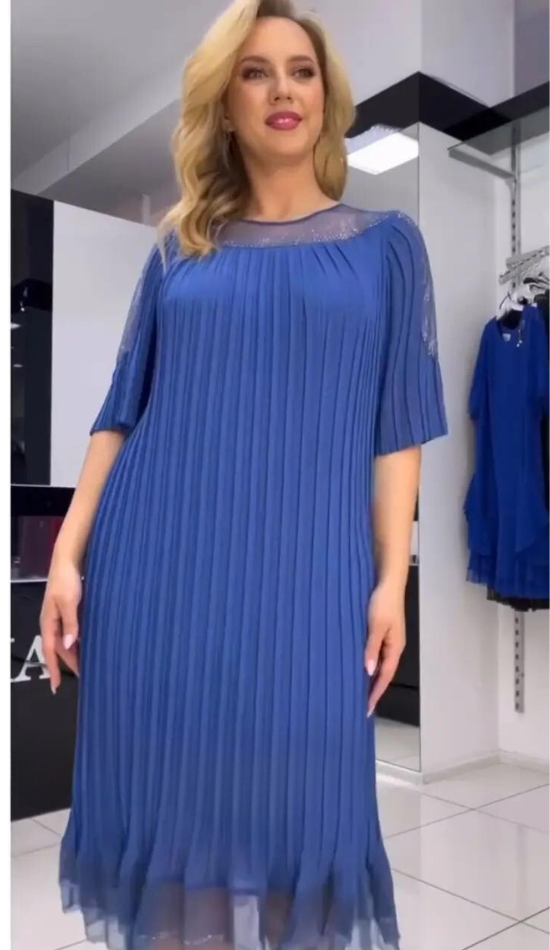 Norvielle Damen Plissiertes Kleid