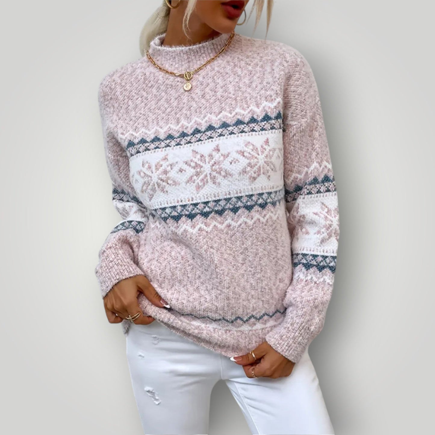 Damen Winterpullover Langarm Bequem