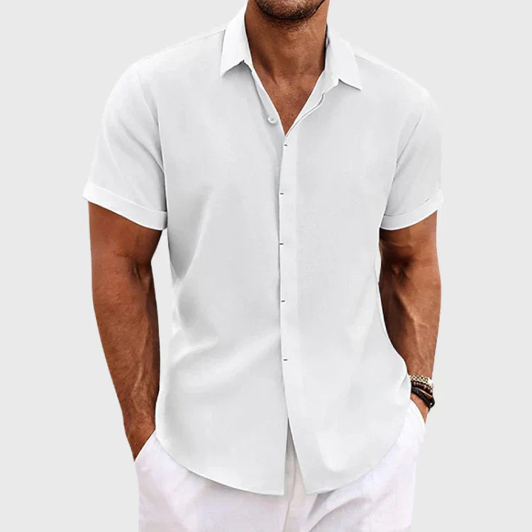 Damen Kurzärmelige Bluse aus Baumwolle