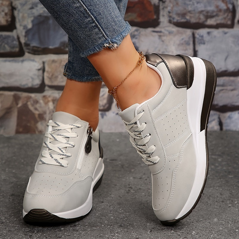 Damen Plattform-Sneaker Orthopädisch Komfortschuhe