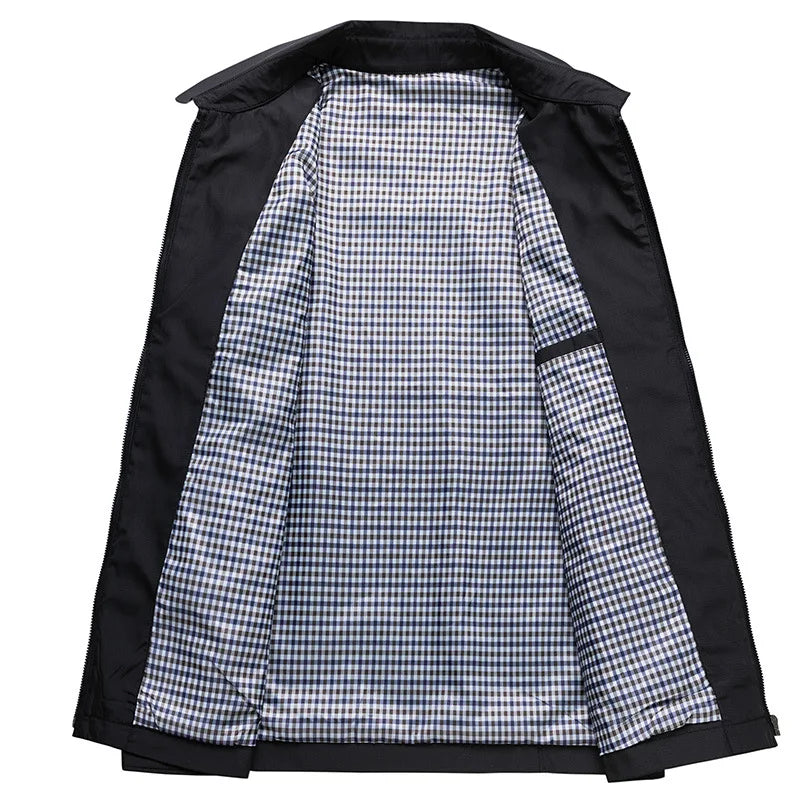 Winddichte Jacke - Leichte Wasserjacke mit Reißverschluss für Männer-Chaps Herrenmode