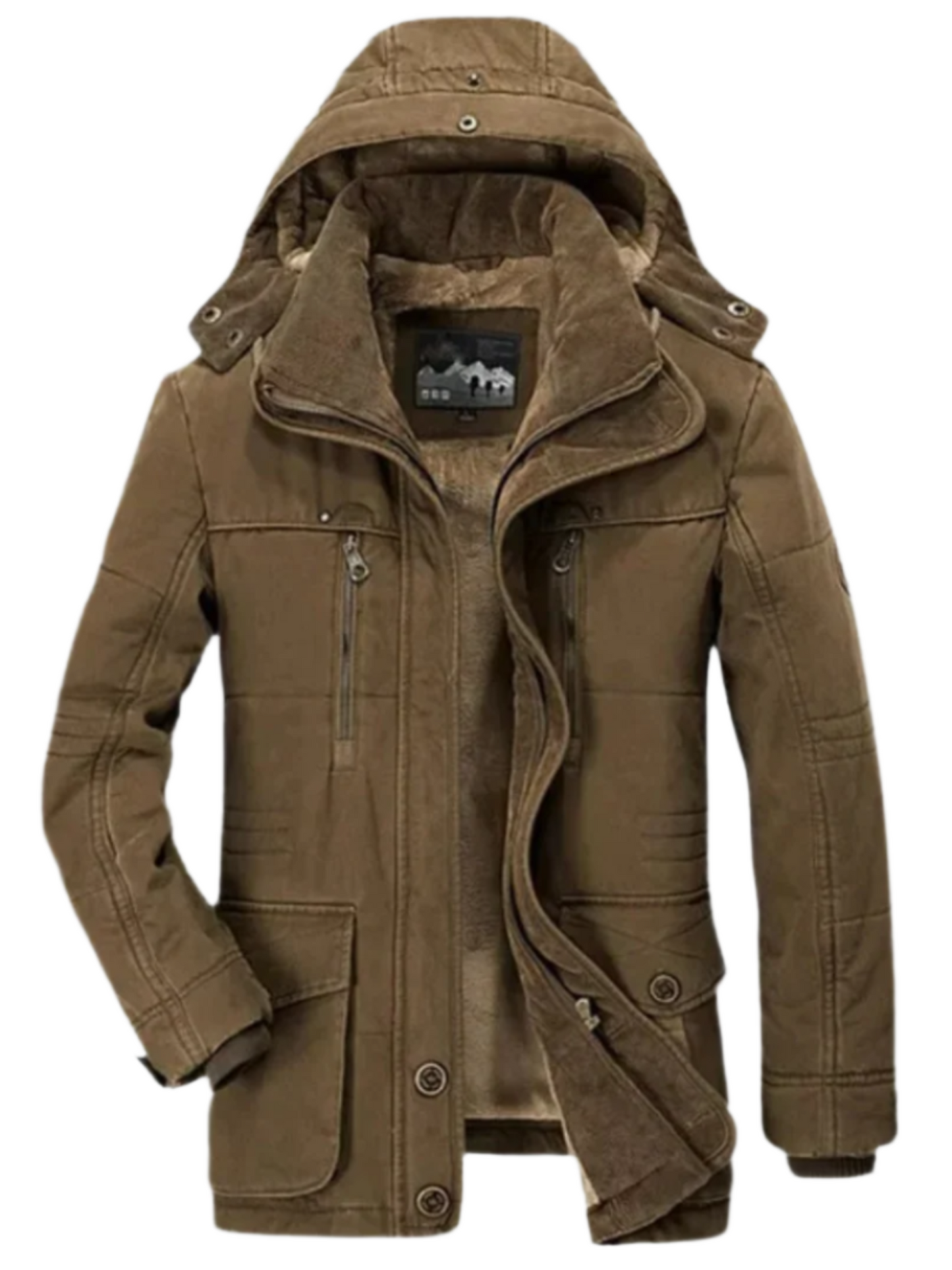 Herren Winterjacke Kapuzen Casual Fit