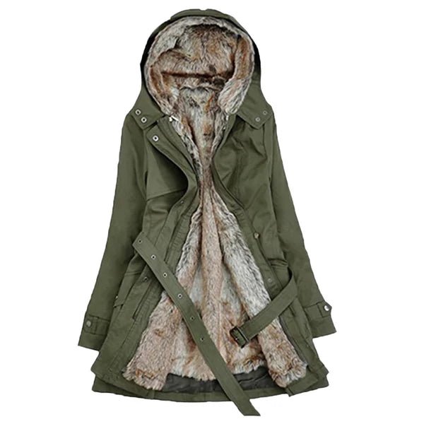 Damen Wintermantel Fleecefutter Elegante Passform