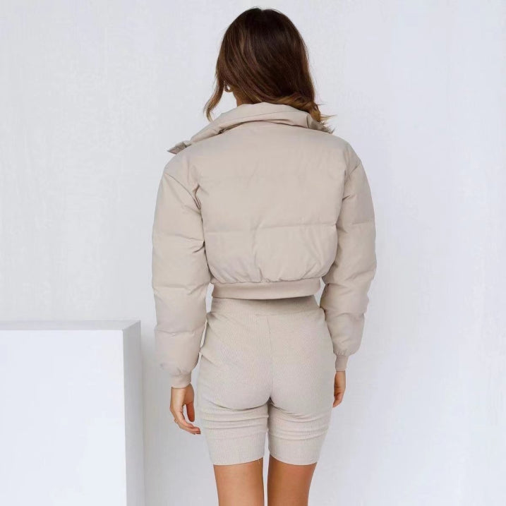 Damen Winterjacke Pufferjacke Mit Kapuze