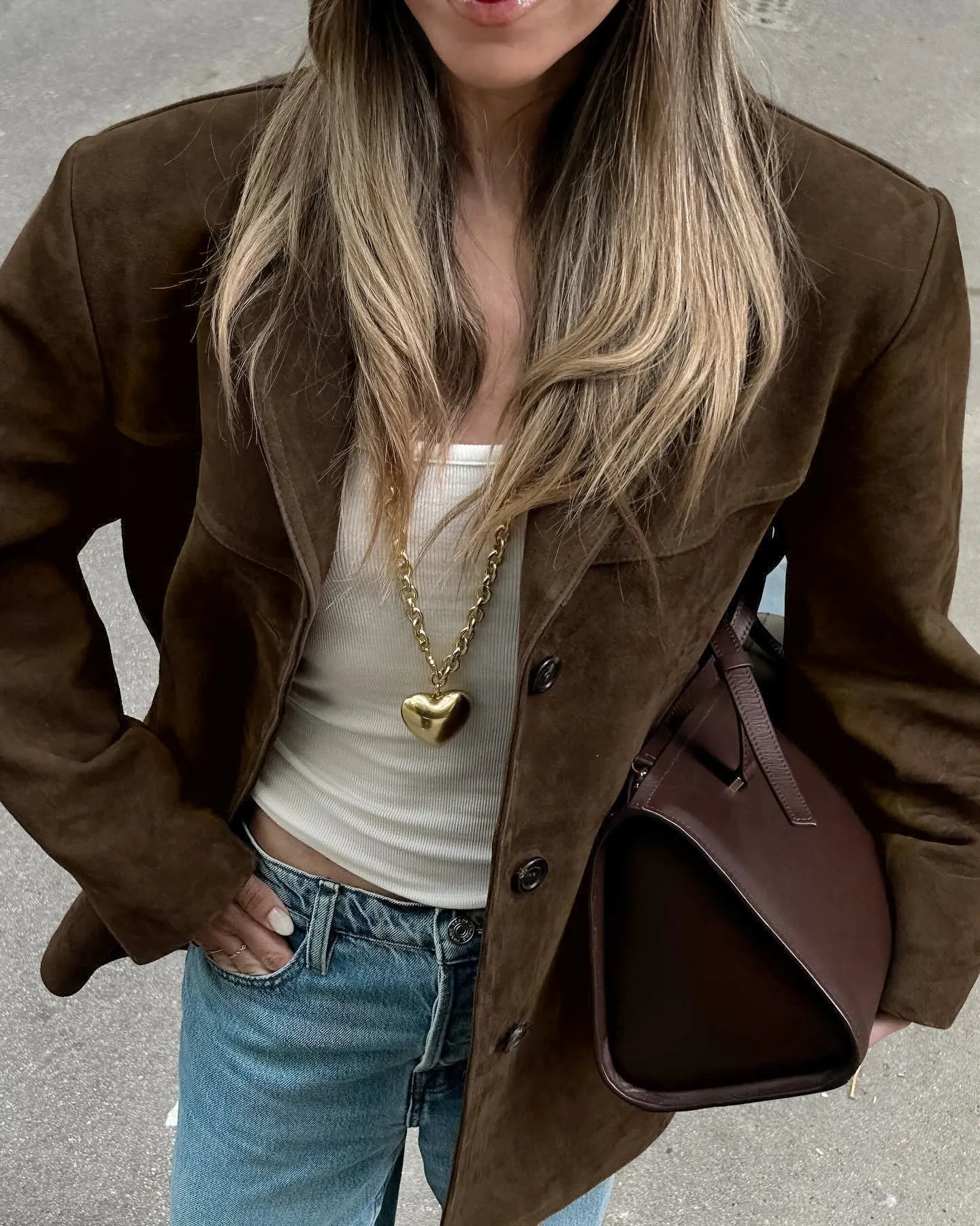 Norvielle Damen Gebürstete Winterjacke