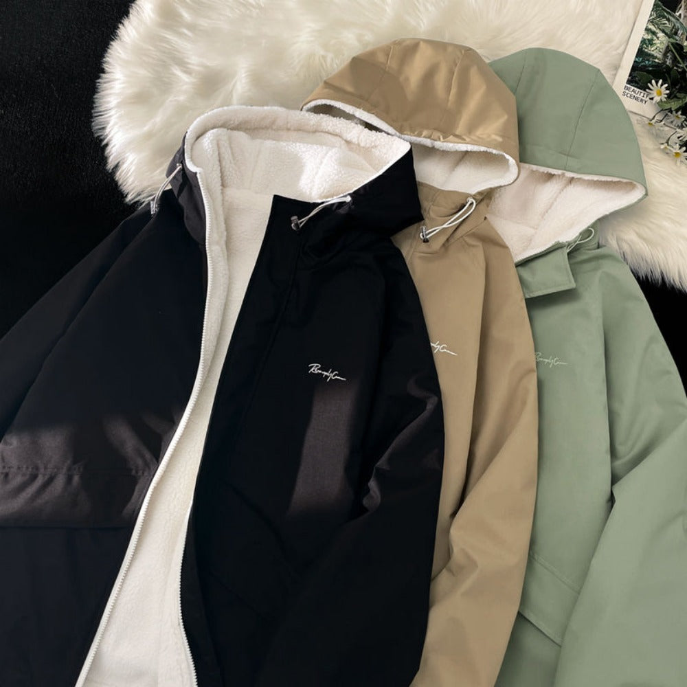 Gabriel Herren Kapuzenjacke Fleece Wendbar