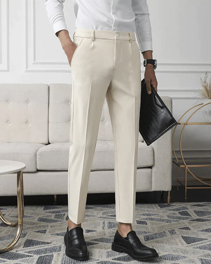 Hochtaillierte Slimfit Businesshose
