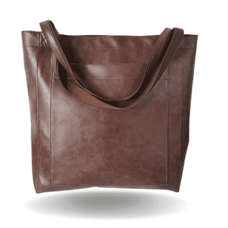 Leder-Shopper-Tasche Mit Schulterriemen