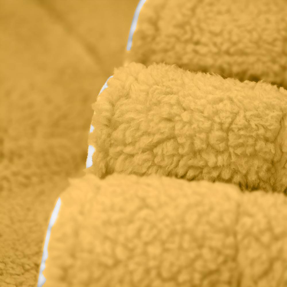 Fleece Bademantel für Herren Damen weich grau