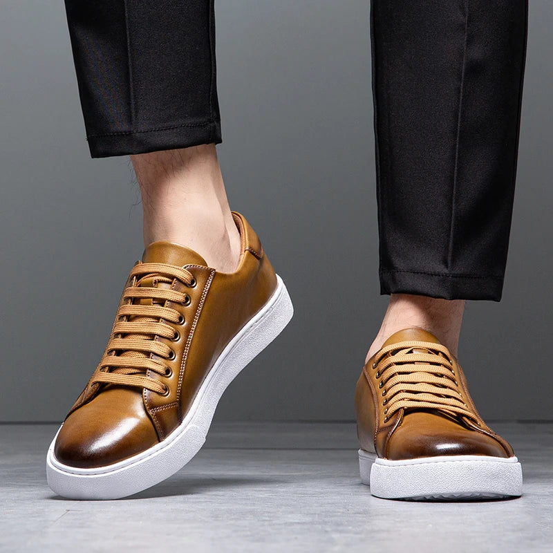 Herren Leder Sneaker Komfortabel David