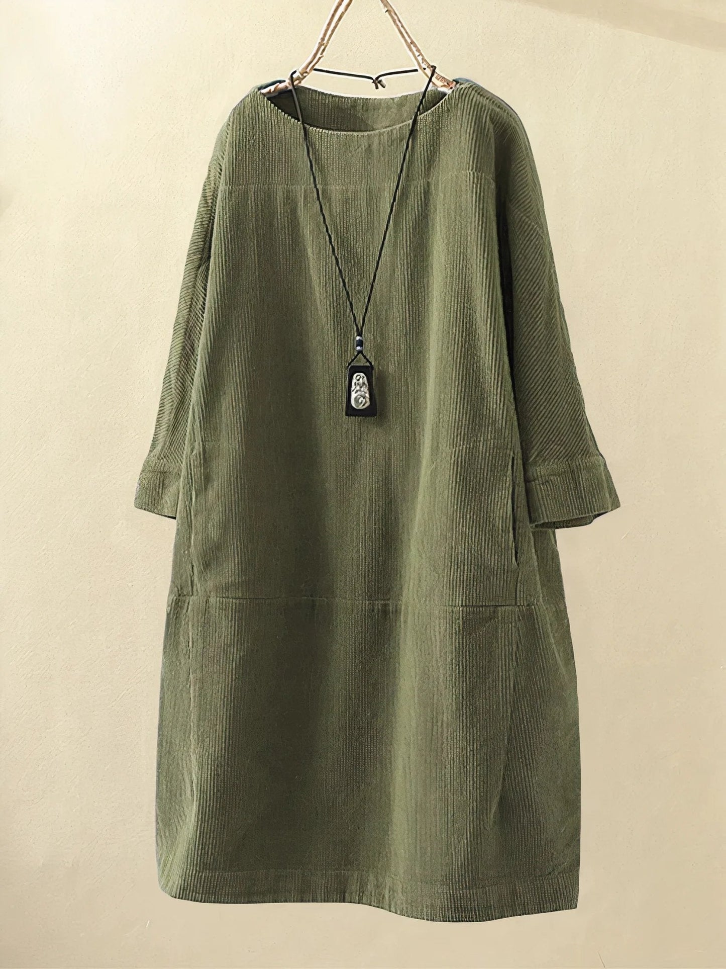Corduroy Damen Tunika Kleid