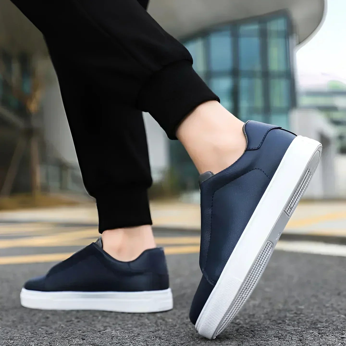 Herren Sneaker Schuhe Leder