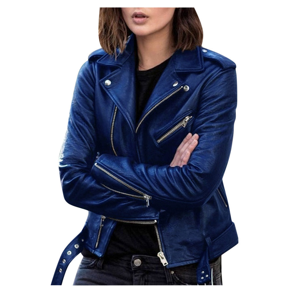 Lederjacke Herren Vintage Reißverschluss