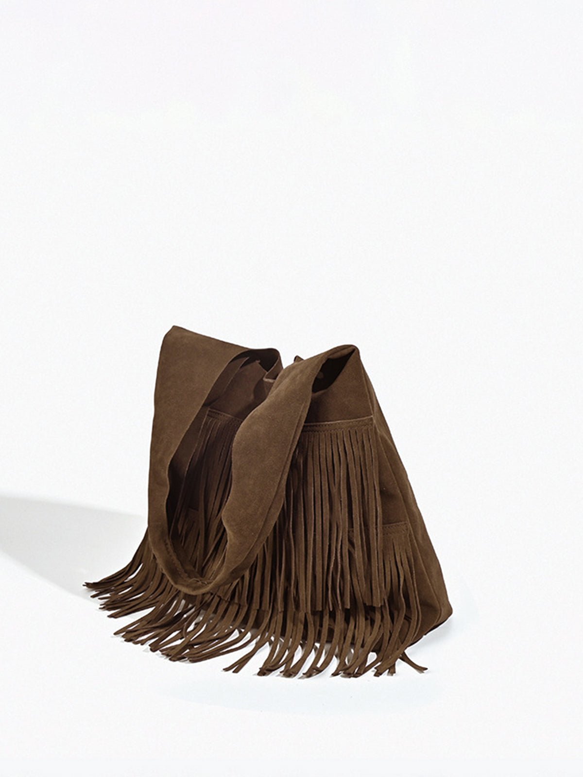 Isla Damen Hobo-Tasche Fransen Leder